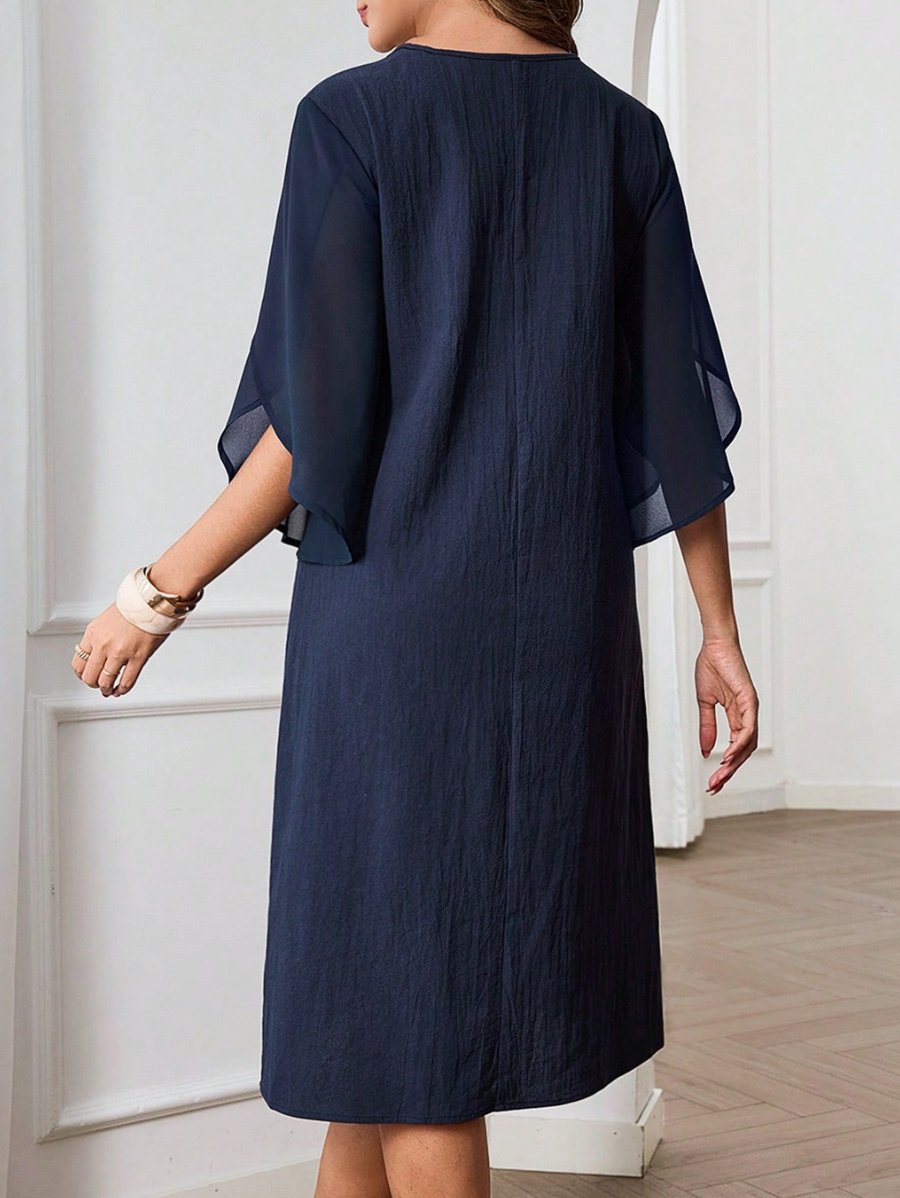 Vestido De Algodón Con Escote En V