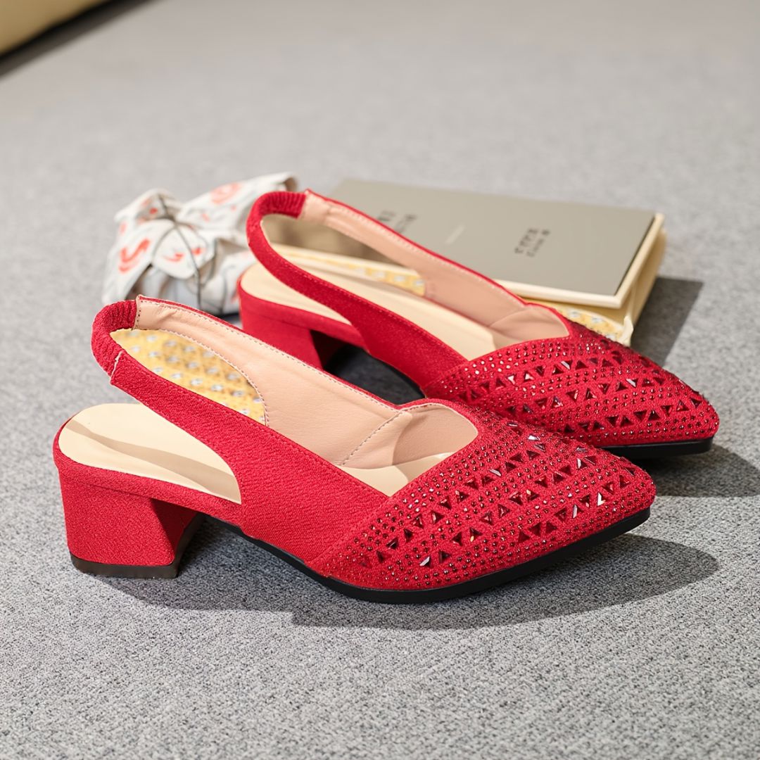 ZAPATOS CON BRILLOS Y ELÁSTICO Zapato 25 ZAPRINI 