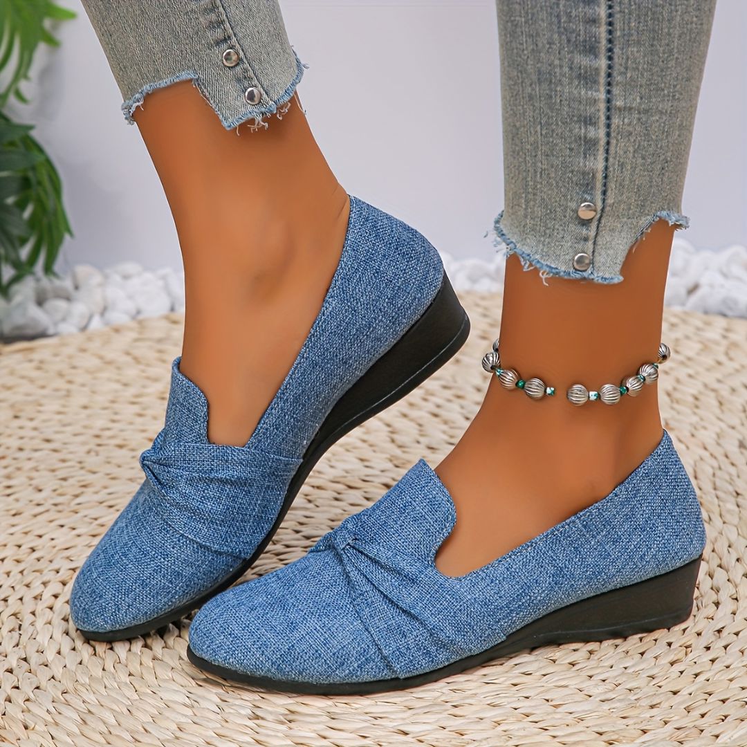 ZAPATOS CON DETALLE DE LAZO Zapato 7 ZAPRINI Azul 34 