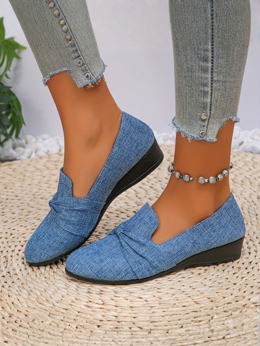 ZAPATOS CON DETALLE DE LAZO Zapato 7 ZAPRINI Azul 34 