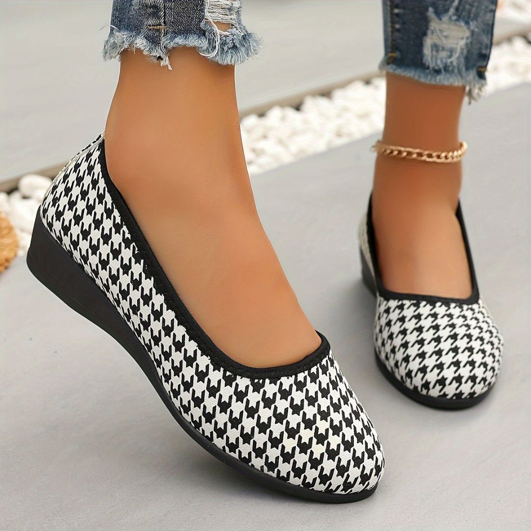ZAPATOS CON ESTAMPADO PIED DE POULE Zapato 10 ZAPRINI 34 