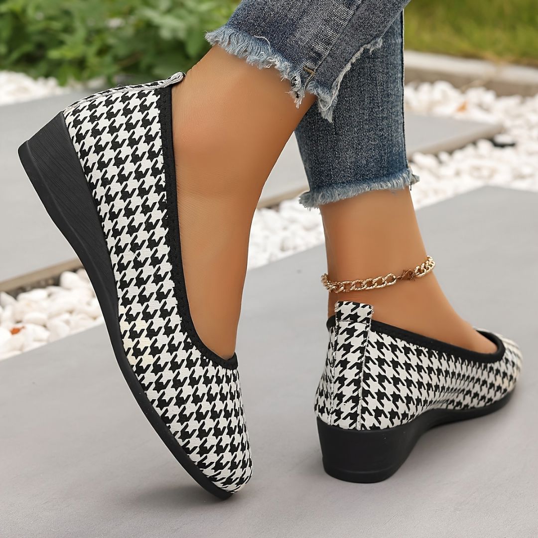 ZAPATOS CON ESTAMPADO PIED DE POULE Zapato 10 ZAPRINI 34 