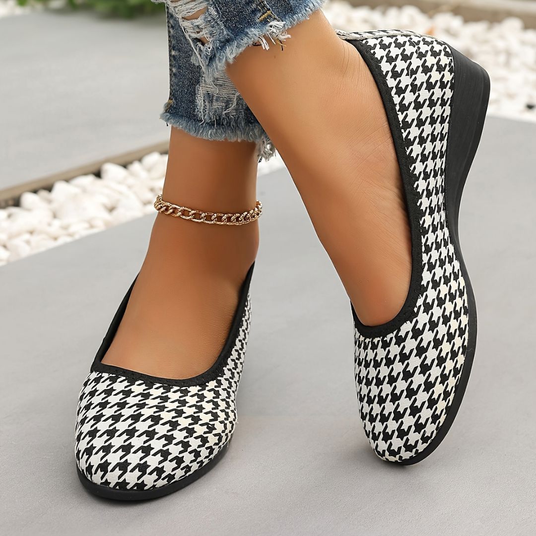 ZAPATOS CON ESTAMPADO PIED DE POULE Zapato 10 ZAPRINI 