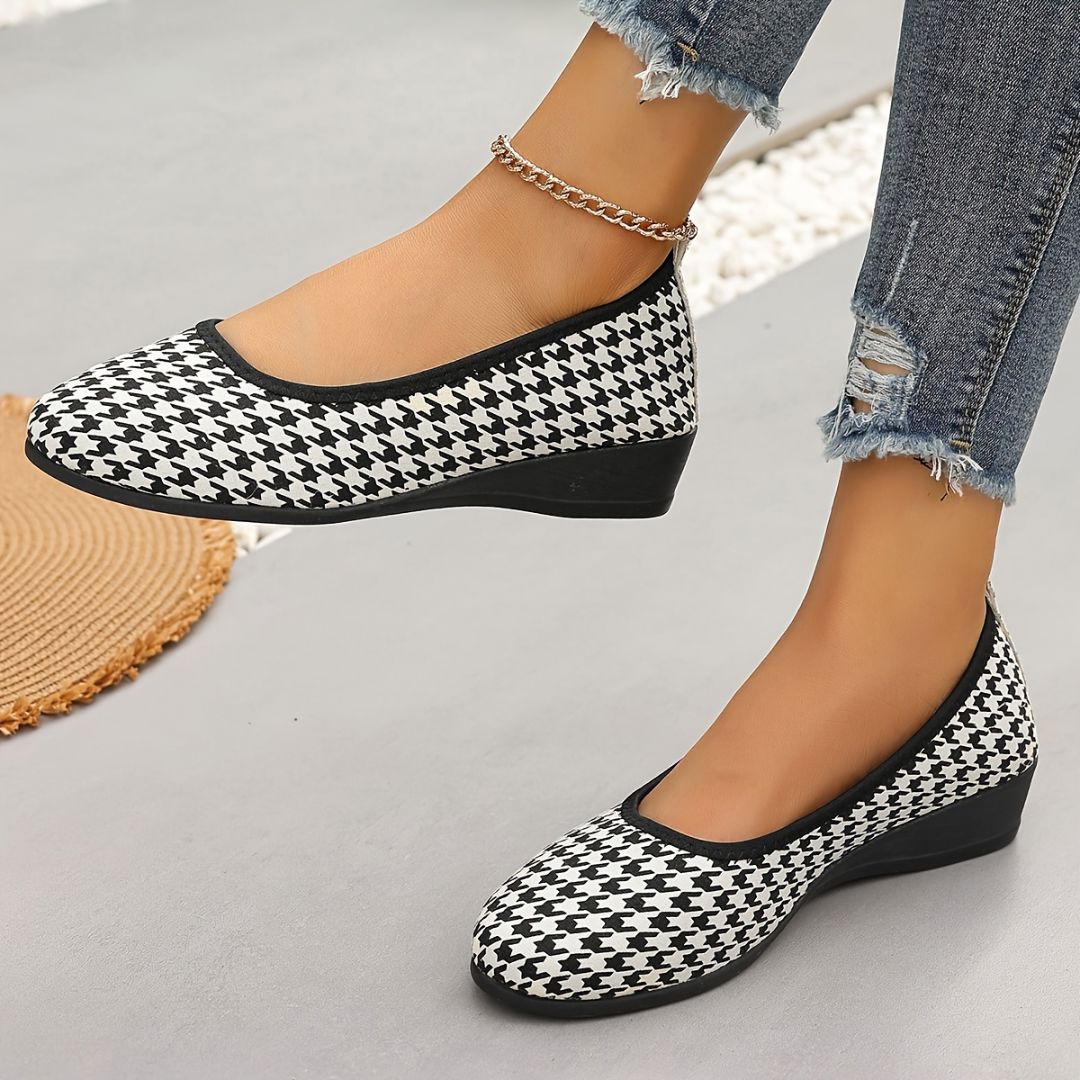 ZAPATOS CON ESTAMPADO PIED DE POULE Zapato 10 ZAPRINI 