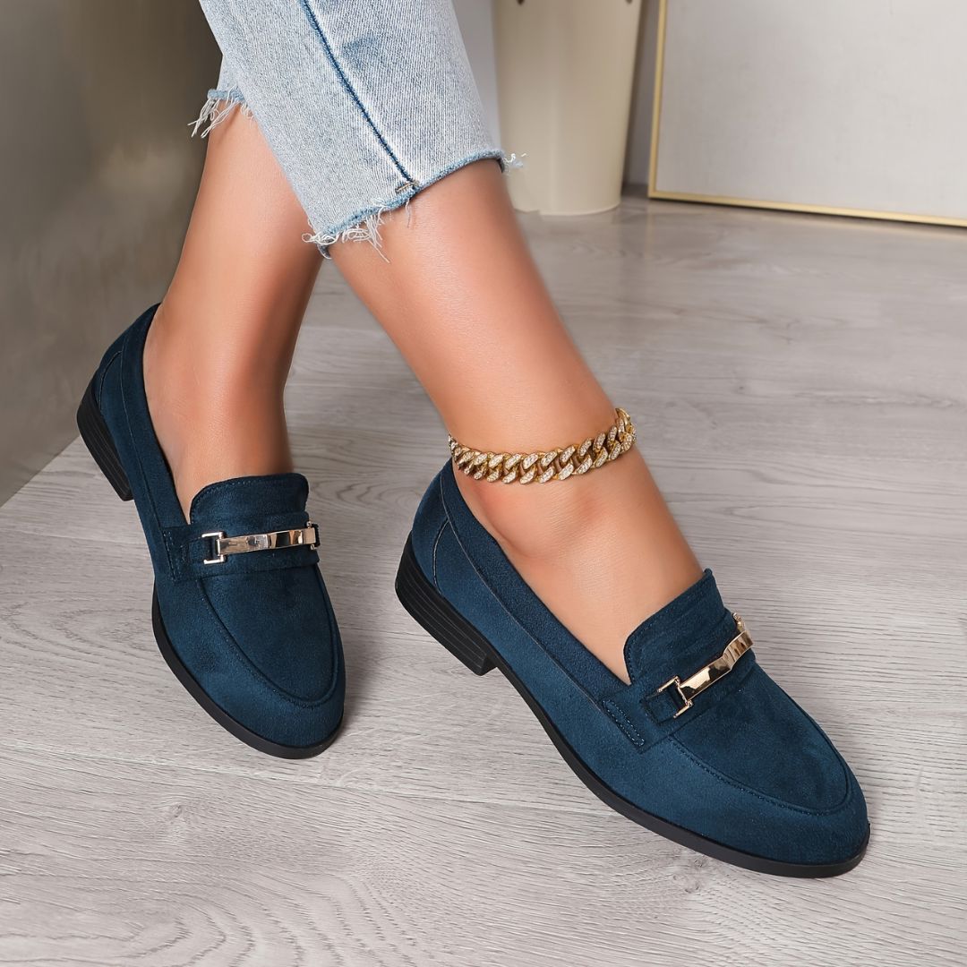 ZAPATOS DE TACÓN GRUESO CON DETALLE METÁLICO Zapato 9 ZAPRINI 34 