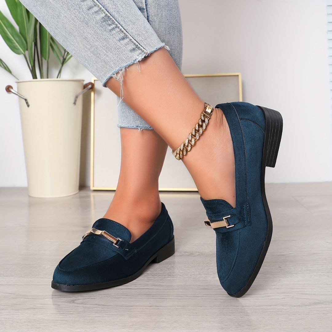 ZAPATOS DE TACÓN GRUESO CON DETALLE METÁLICO Zapato 9 ZAPRINI 