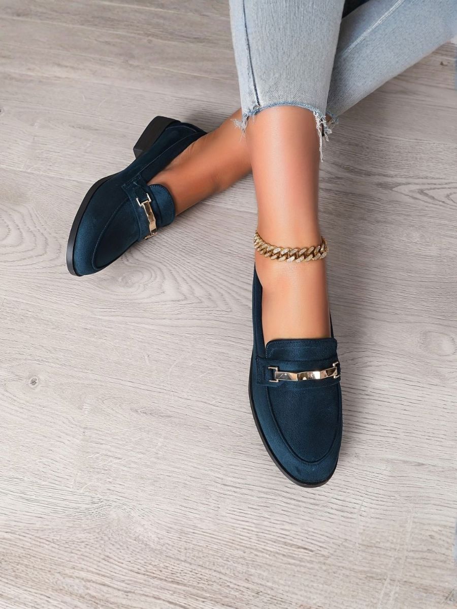 ZAPATOS DE TACÓN GRUESO CON DETALLE METÁLICO Zapato 9 ZAPRINI 