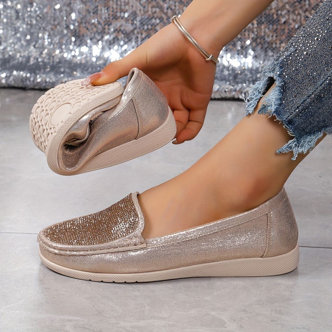 ZAPATOS PLANOS CON STRASS Zapato 15 ZAPRINI 