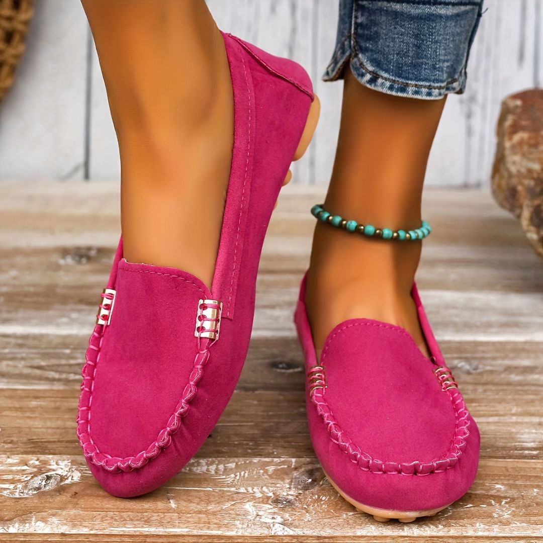 ZAPATOS UNICOLOR CON DETALLE METÁLICO LATERAL Zapato 12 ZAPRINI Rosa 34 