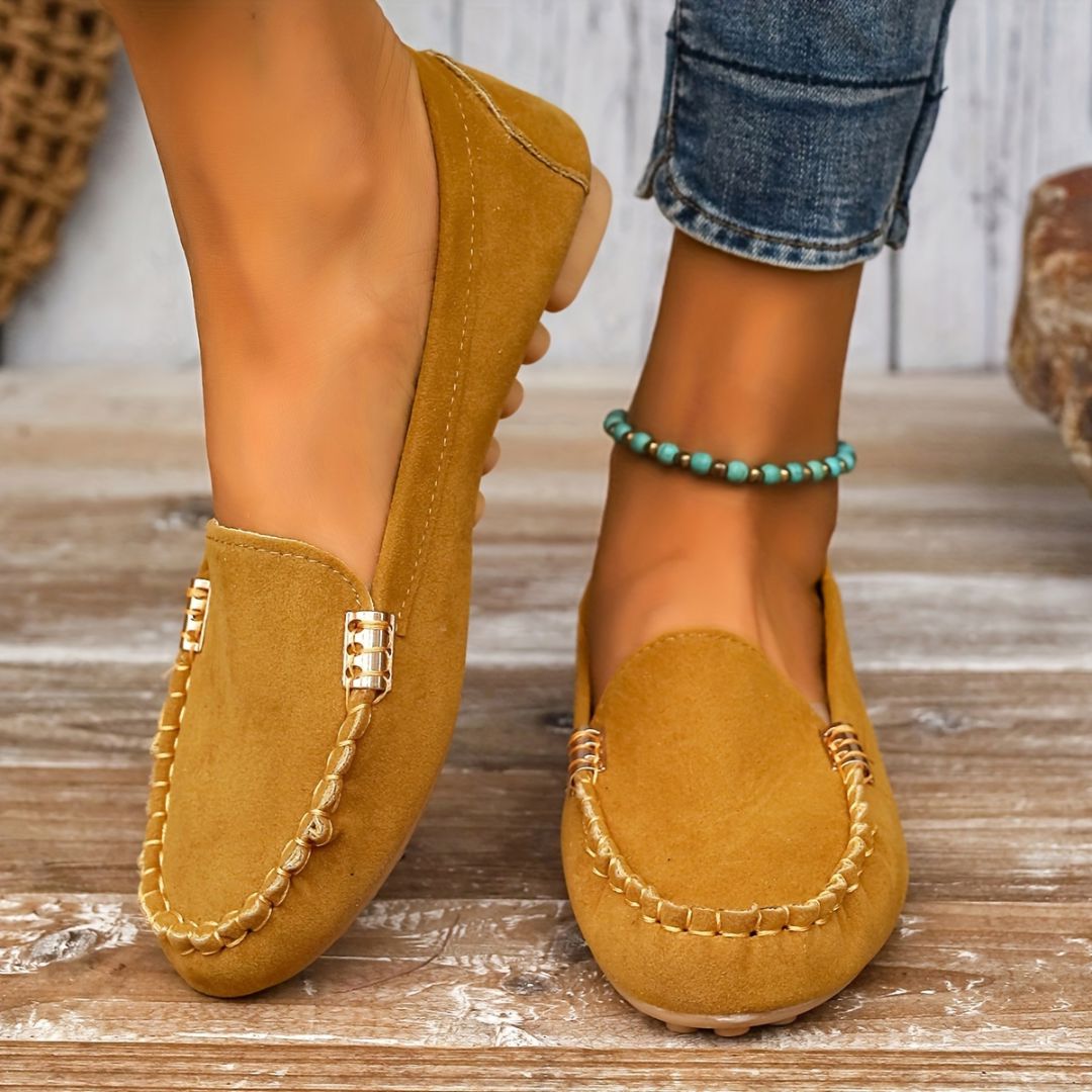 ZAPATOS UNICOLOR CON DETALLE METÁLICO LATERAL Zapato 12 ZAPRINI Amarillo 34 
