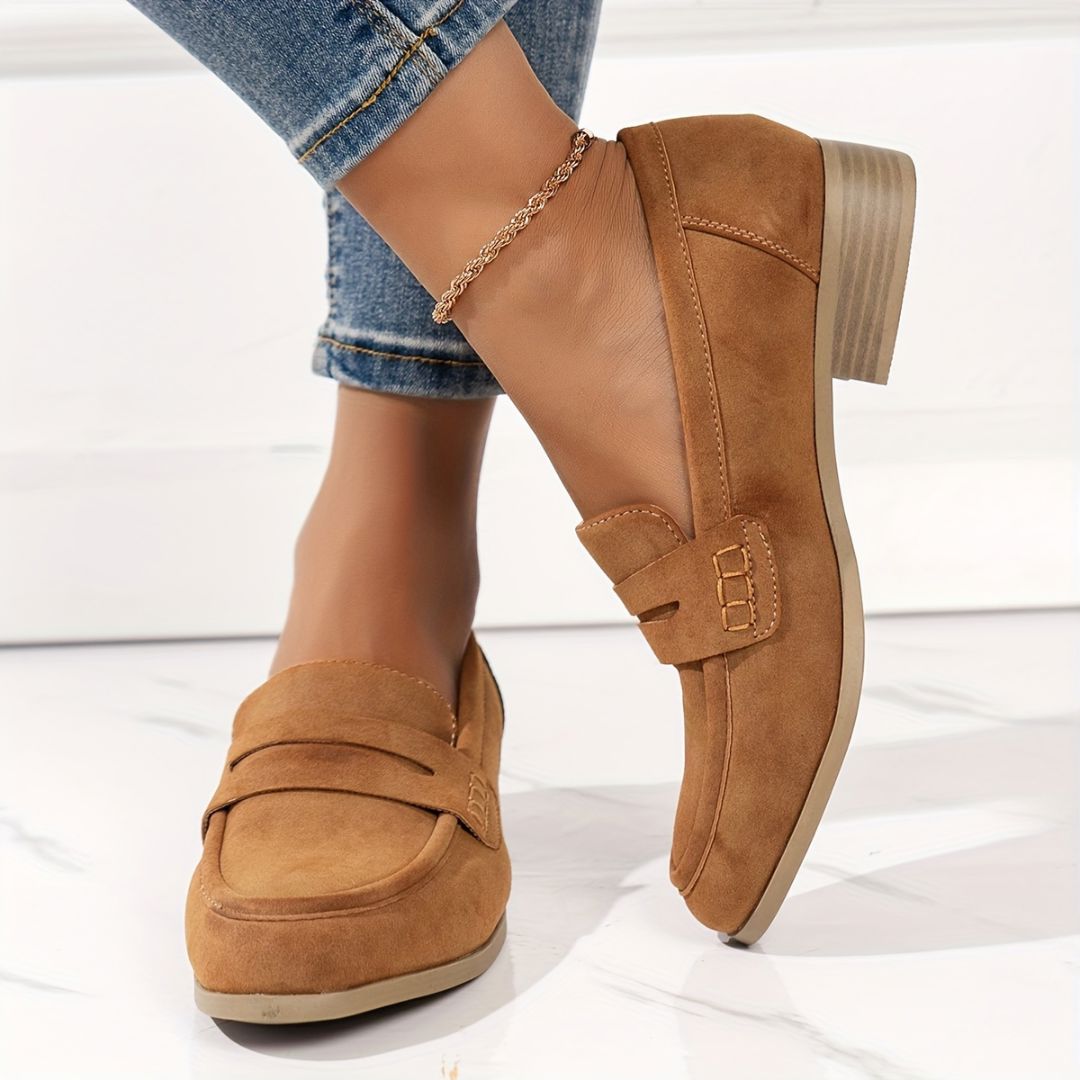 ZAPATOS UNICOLOR CON TACÓN GRUESO Zapato 6 ZAPRINI 34 