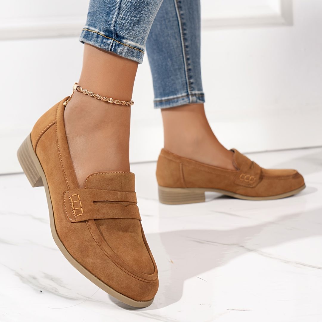 ZAPATOS UNICOLOR CON TACÓN GRUESO Zapato 6 ZAPRINI 34 
