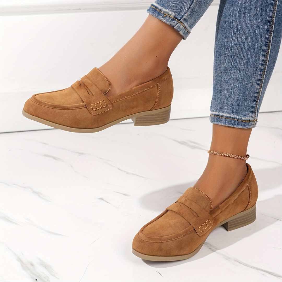 ZAPATOS UNICOLOR CON TACÓN GRUESO Zapato 6 ZAPRINI 