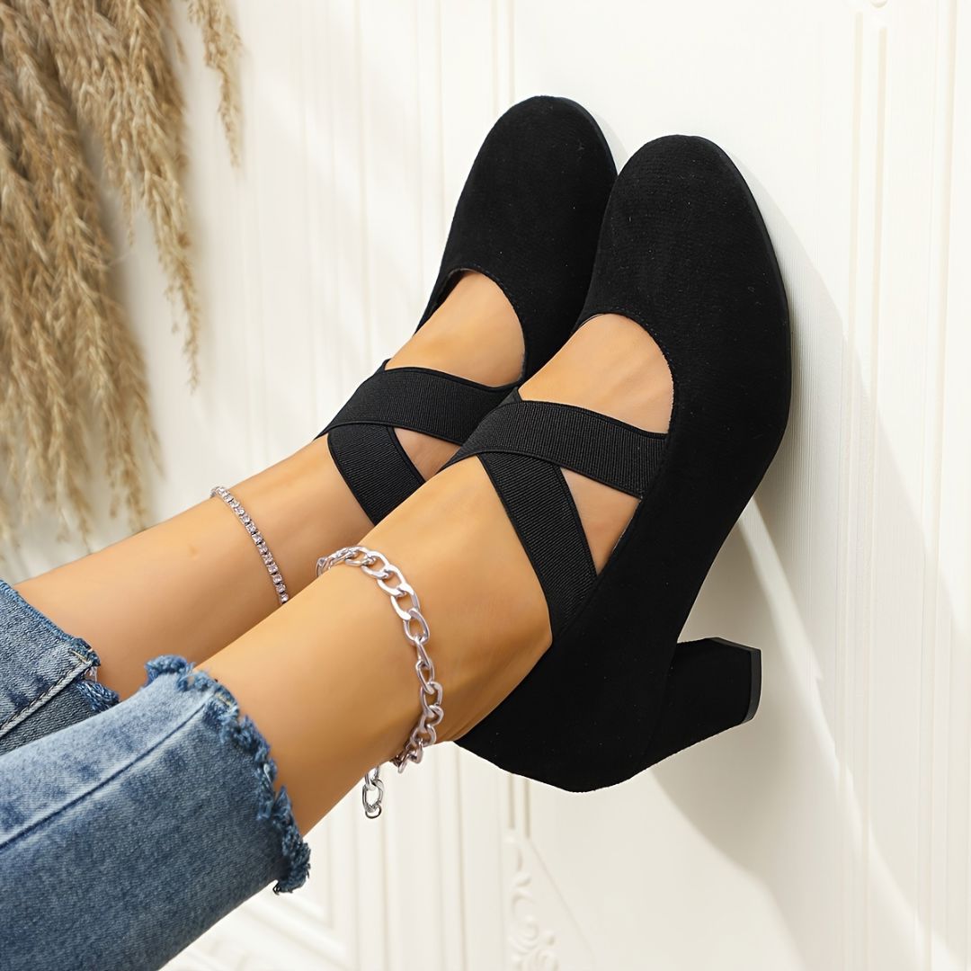 ZAPATOS DE TACÓN CON ELÁSTICO Zapato 1 ZAPRINI Negro 34 