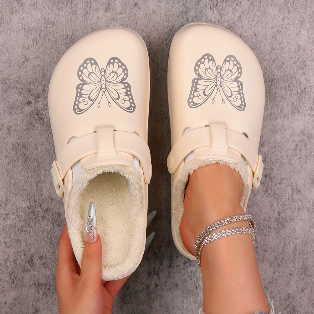 ZUECOS CON MARIPOSA FORRADOS Zueco 25 ZAPRINI 