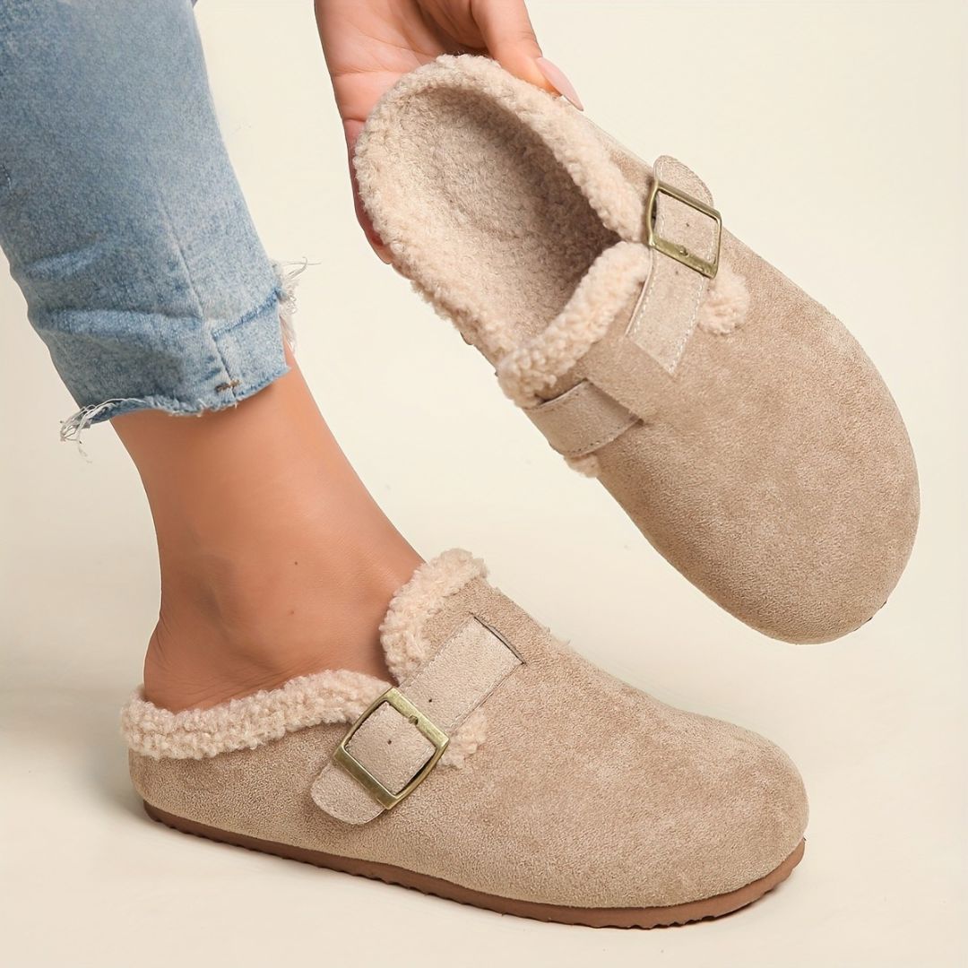 ZUECOS FORRADOS CON CORDERITO Zueco 7 ZAPRINI Beige 34 