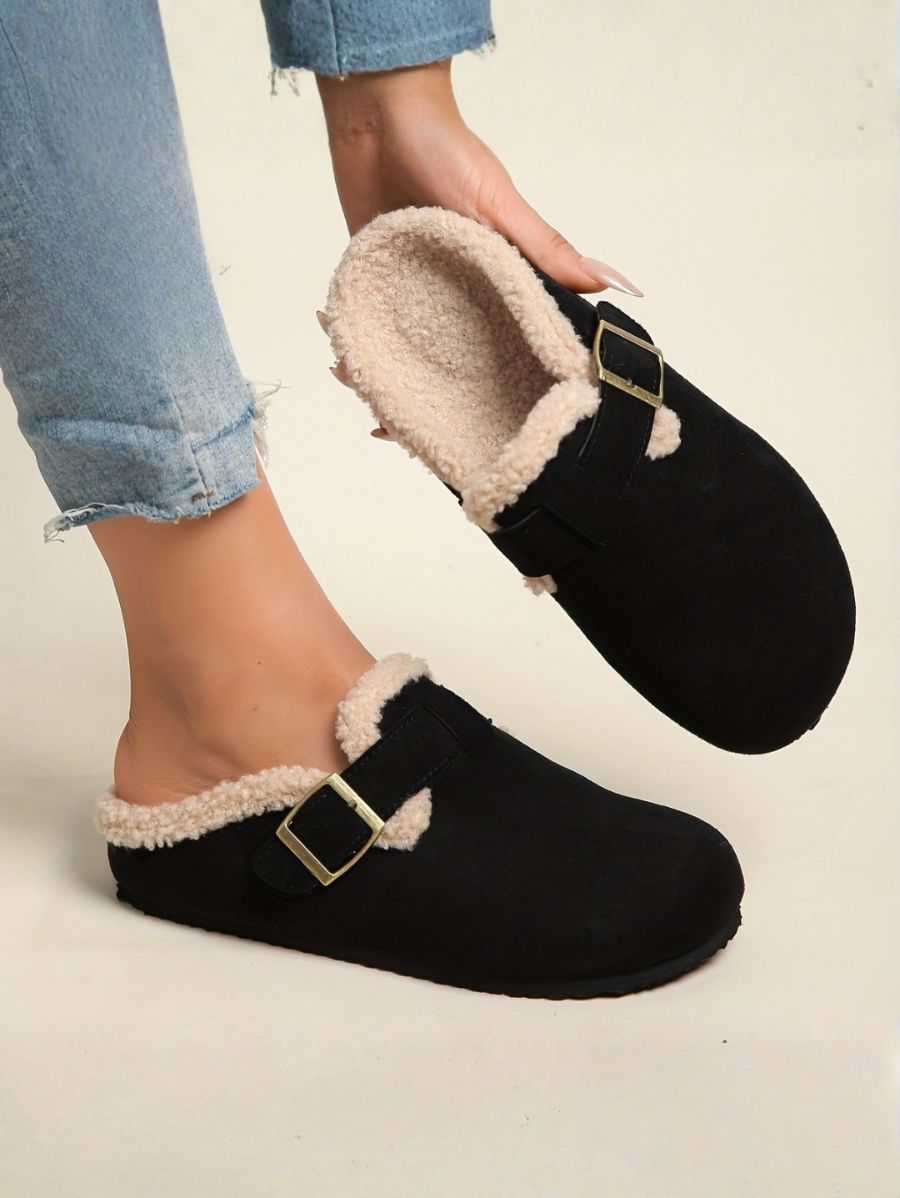 ZUECOS FORRADOS CON CORDERITO Zueco 7 ZAPRINI Negro 34 